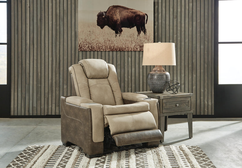 Next-Gen Durapella Sand Power Reclining Loveseat and Power Recliner - 22003U3