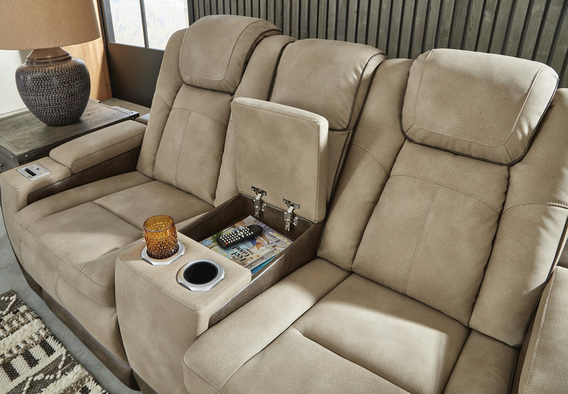 Next-Gen Durapella Sand Power Reclining Loveseat and Power Recliner - 22003U3