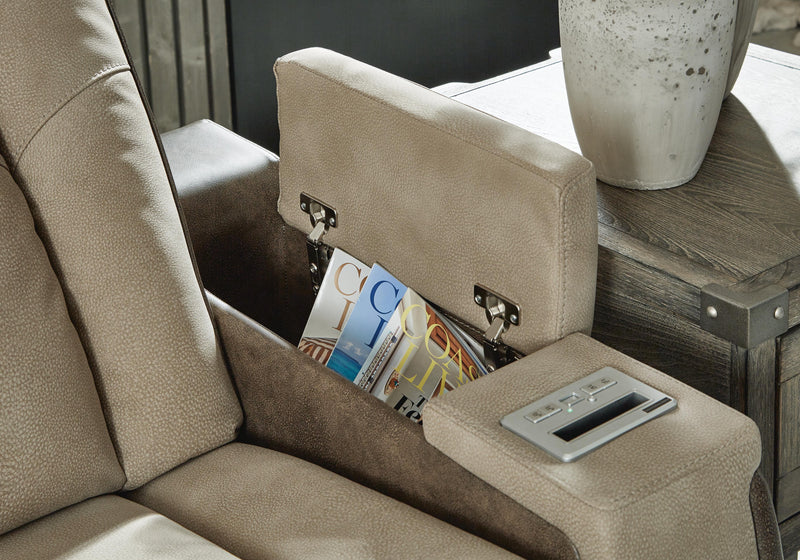 Next-Gen Durapella Sand Power Reclining Loveseat and Power Recliner - 22003U3