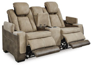 Next-Gen Durapella Sand Power Reclining Loveseat and Power Recliner - 22003U3
