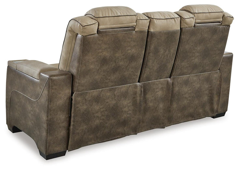 Next-Gen Durapella Sand Power Reclining Loveseat and Power Recliner - 22003U3
