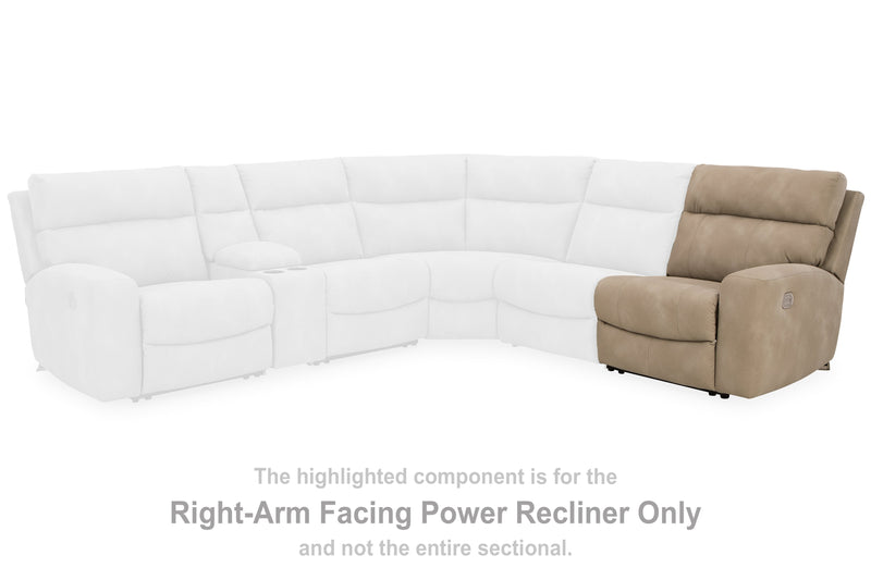 Next-Gen DuraPella Sand Right-Arm Facing Power Recliner - 6100462