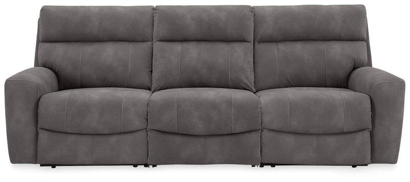 Next-Gen Durapella Slate 3-Piece Power Reclining Sectional - 61003S9