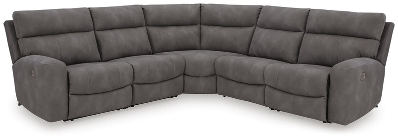 Next-Gen Durapella Slate 5-Piece Power Reclining Sectional - 61003S6