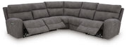 Next-Gen Durapella Slate 5-Piece Power Reclining Sectional - 61003S6