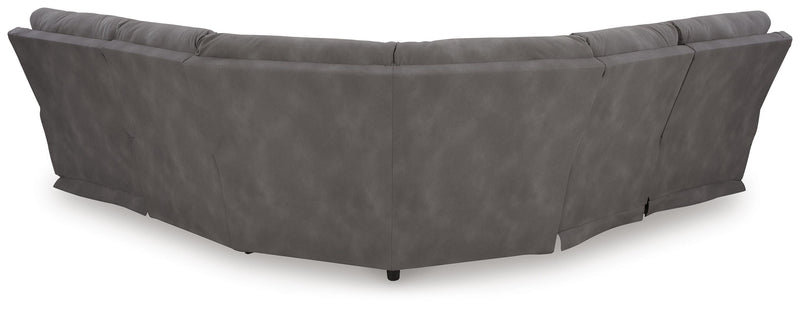 Next-Gen Durapella Slate 5-Piece Power Reclining Sectional - 61003S6