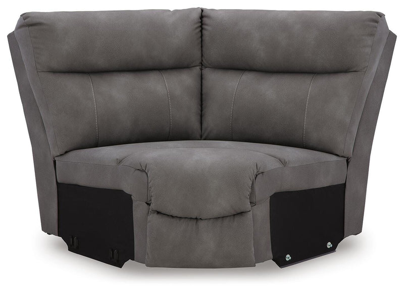Next-Gen Durapella Slate 5-Piece Power Reclining Sectional - 61003S8