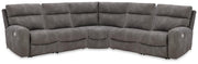 Next-Gen Durapella Slate 5-Piece Power Reclining Sectional - 61003S8