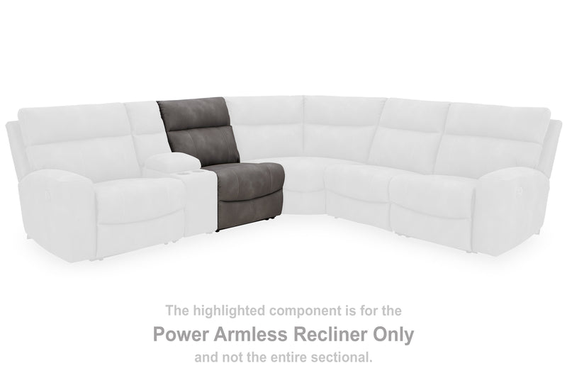 Next-Gen DuraPella Slate Power Armless Recliner - 6100331