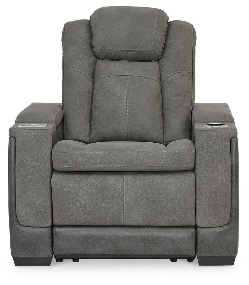 Next-Gen Durapella Slate Power Reclining Sofa and Power Recliner - 22004U3