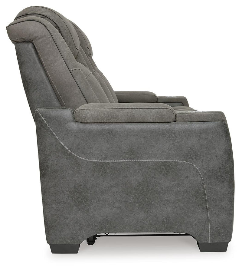 Next-Gen Durapella Slate Power Reclining Sofa and Power Recliner - 22004U3