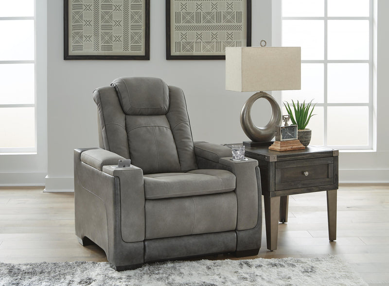 Next-Gen Durapella Slate Power Reclining Sofa and Power Recliner - 22004U3
