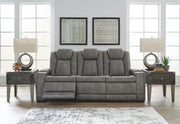 Next-Gen Durapella Slate Power Reclining Sofa and Power Recliner - 22004U3