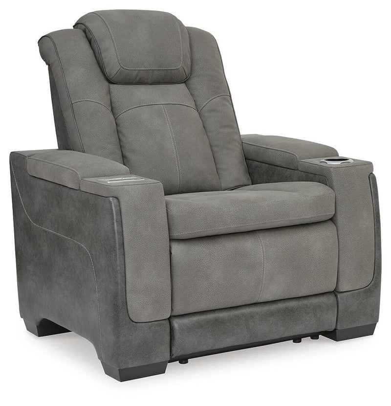 Next-Gen Durapella Slate Power Reclining Sofa and Power Recliner - 22004U3