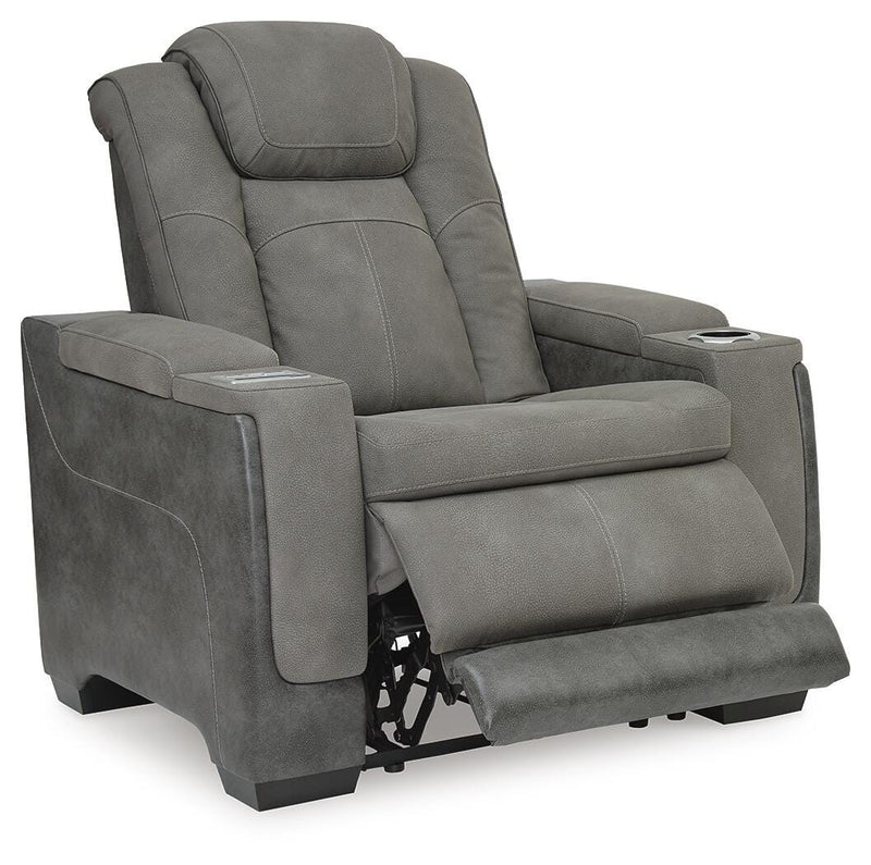 Next-Gen Durapella Slate Power Reclining Sofa and Power Recliner - 22004U3