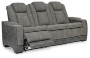 Next-Gen Durapella Slate Power Reclining Sofa and Power Recliner - 22004U3