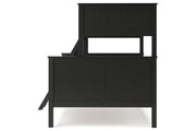 Nextonfort Black Twin over Full Bunk Bed - Gate FurnitureBunk Bed