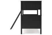 Nextonfort Black Twin over Twin Bunk Bed - Gate FurnitureBunk Bed