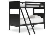 Nextonfort Black Twin over Twin Bunk Bed - Gate FurnitureBunk Bed