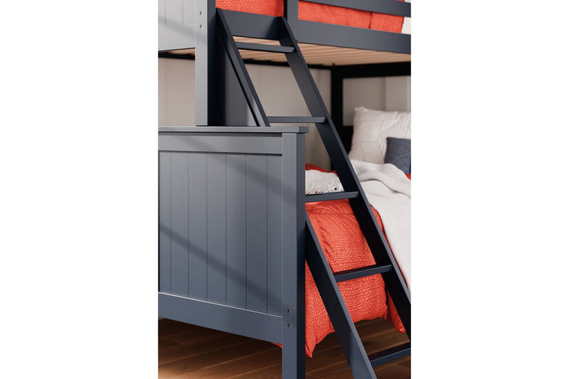 Nextonfort Blue Twin over Full Bunk Bed - Gate FurnitureBunk Bed