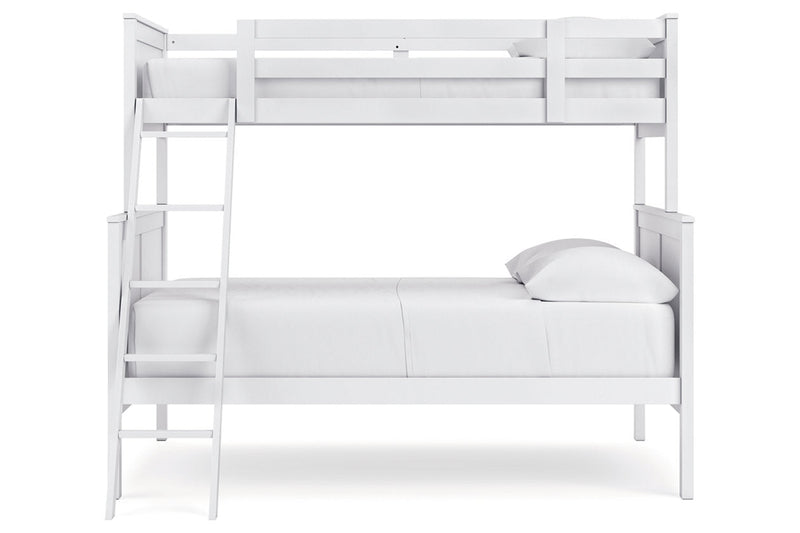 Nextonfort White Twin over Full Bunk Bed - Gate FurnitureBunk Bed