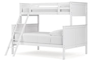 Nextonfort White Twin over Full Bunk Bed - Gate FurnitureBunk Bed
