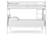 Nextonfort White Twin over Full Bunk Bed - Gate FurnitureBunk Bed