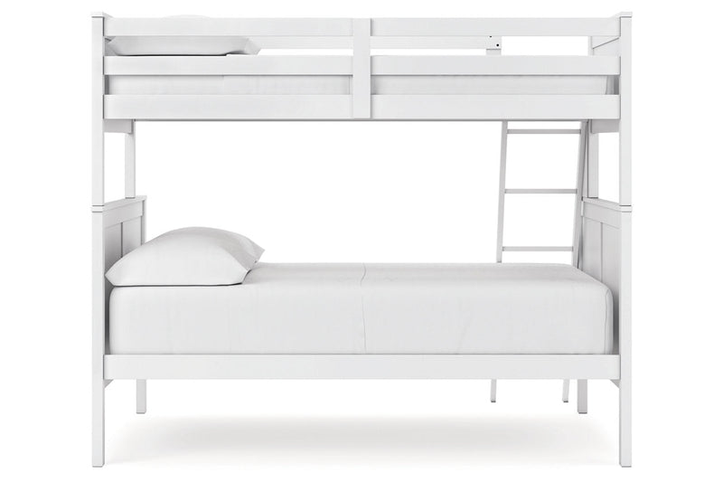 Nextonfort White Twin over Full Bunk Bed - Gate FurnitureBunk Bed