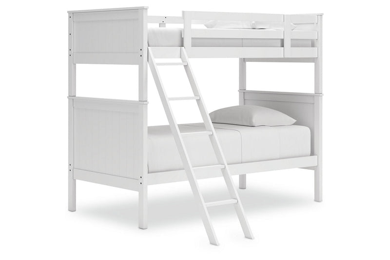 Nextonfort White Twin over Twin Bunk Bed - Gate FurnitureBunk Bed