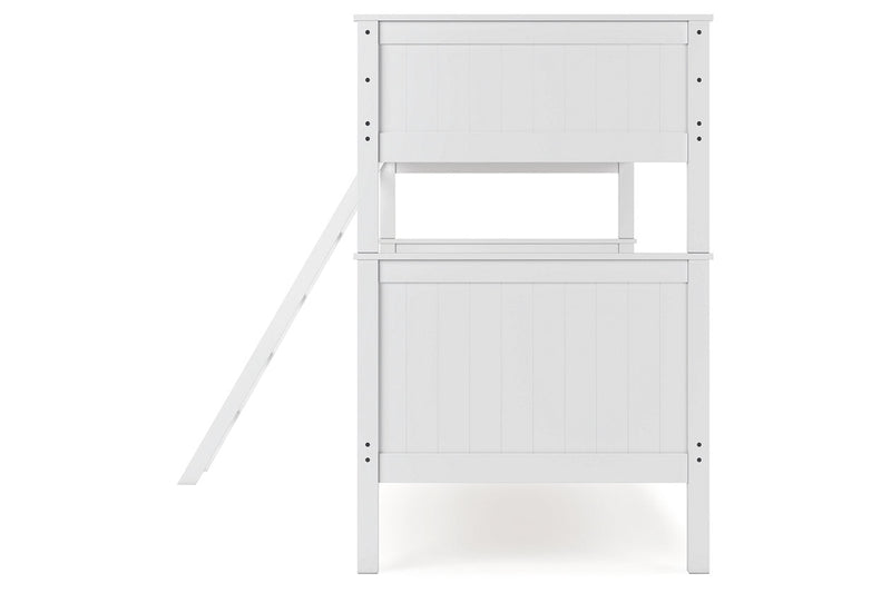 Nextonfort White Twin over Twin Bunk Bed - Gate FurnitureBunk Bed