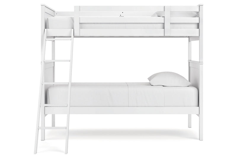 Nextonfort White Twin over Twin Bunk Bed - Gate FurnitureBunk Bed