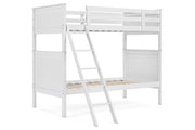 Nextonfort White Twin over Twin Bunk Bed - Gate FurnitureBunk Bed