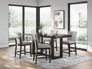 Neymorton Counter Height Dining Table and 4 Barstools - D618D5