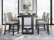Neymorton Counter Height Dining Table and 4 Barstools - D618D5