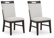 Neymorton Dark Grayish Brown Dining Chair (Set of 2) - D618-01X2