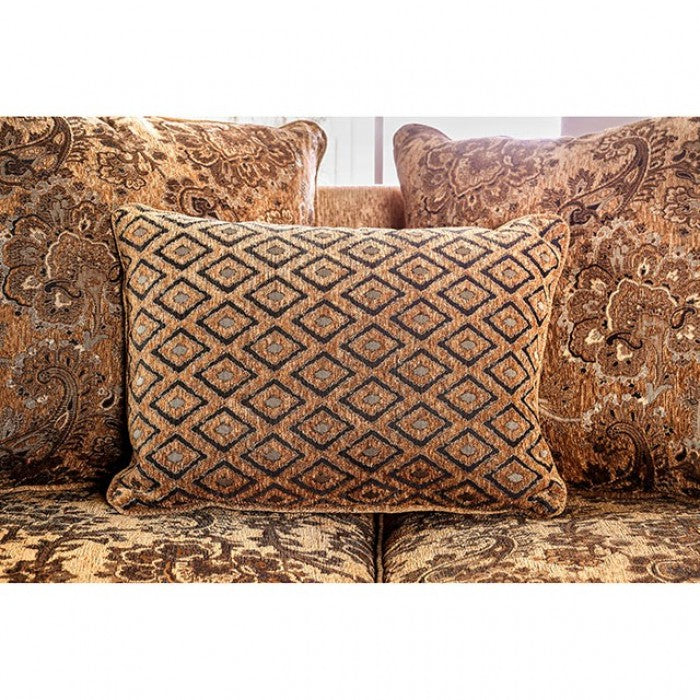Nicanor Tan/Gold Sofa - SM6407-SF