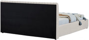 Nico Velvet Full Bed Cream - NicoCream-F