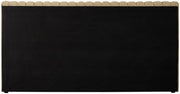 Nico Velvet King Bed Camel - Gate FurnitureKing Bed