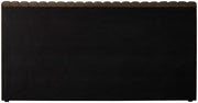 Nico Velvet Queen Bed Brown - Gate FurnitureQueen Bed