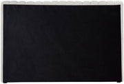 Nico Velvet Twin Bed Cream - Gate FurnitureTwin Bed