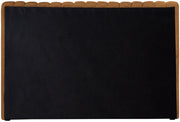 Nico Velvet Twin Bed Saddle - Gate FurnitureTwin Bed