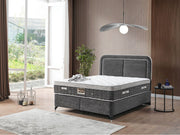 Nihal Storage Bed With Headboard - Twin in Cream - 200-ELIF-NIH-90-EY406-SB