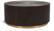 Nile Oak Wood Top And Metal Base Coffee Table in Brown - 218-C
