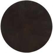Nile Oak Wood Top And Metal Base Coffee Table in Brown - 218-C