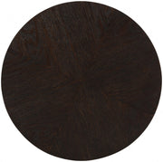 Nile Oak Wood Top And Metal Base End Table in Brown - 218-E