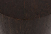Nile Oak Wood Top And Metal Base End Table in Brown - 218-E