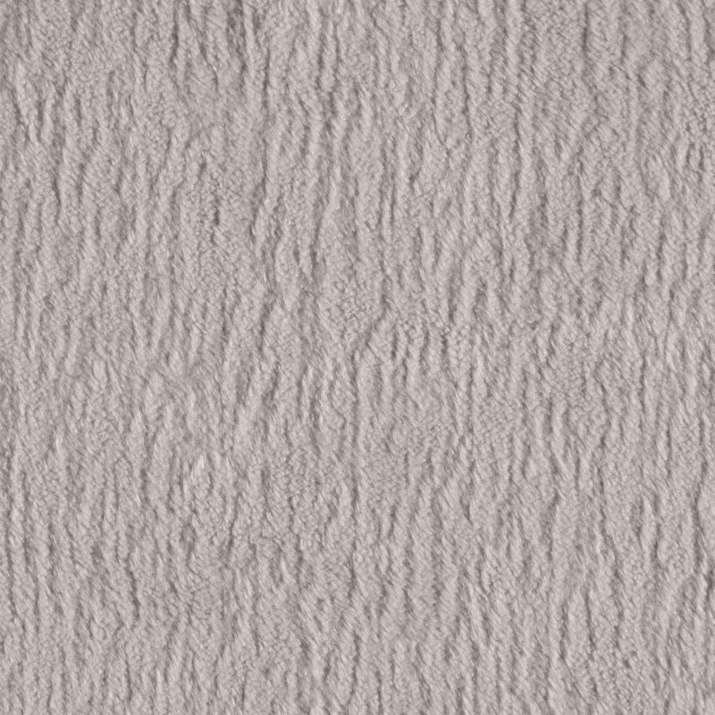 Nimes Velour Fur Fabric Upholstered Ottoman in Beige - 22079Beige