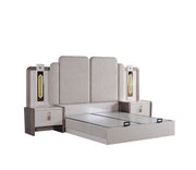 Nirvana Bedroom (Bed & Dresser With Mirror & Bench & Ottoman & 2 Nightstand) - King - 120-NIR-KB-SET-2