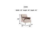 Nirvana Chair Beige in Beige - 101-NIR-MED125-1