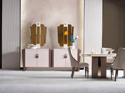 Nirvana Diningroom (Consol With Mirror & Dining Table & 6 Dining Chair) - 115-NIR-SET